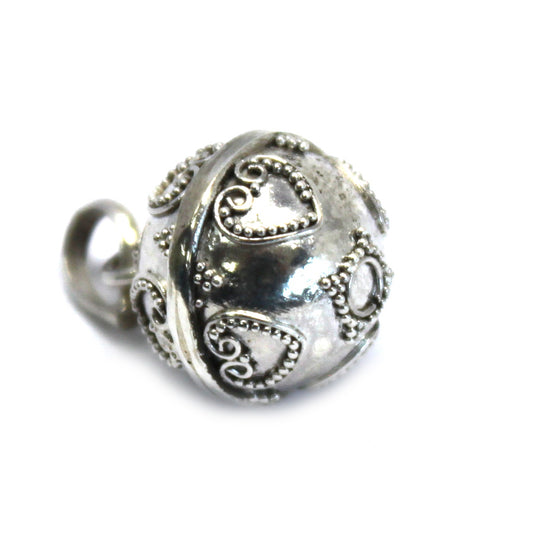 Silver Angel Bell - Love - 12mm