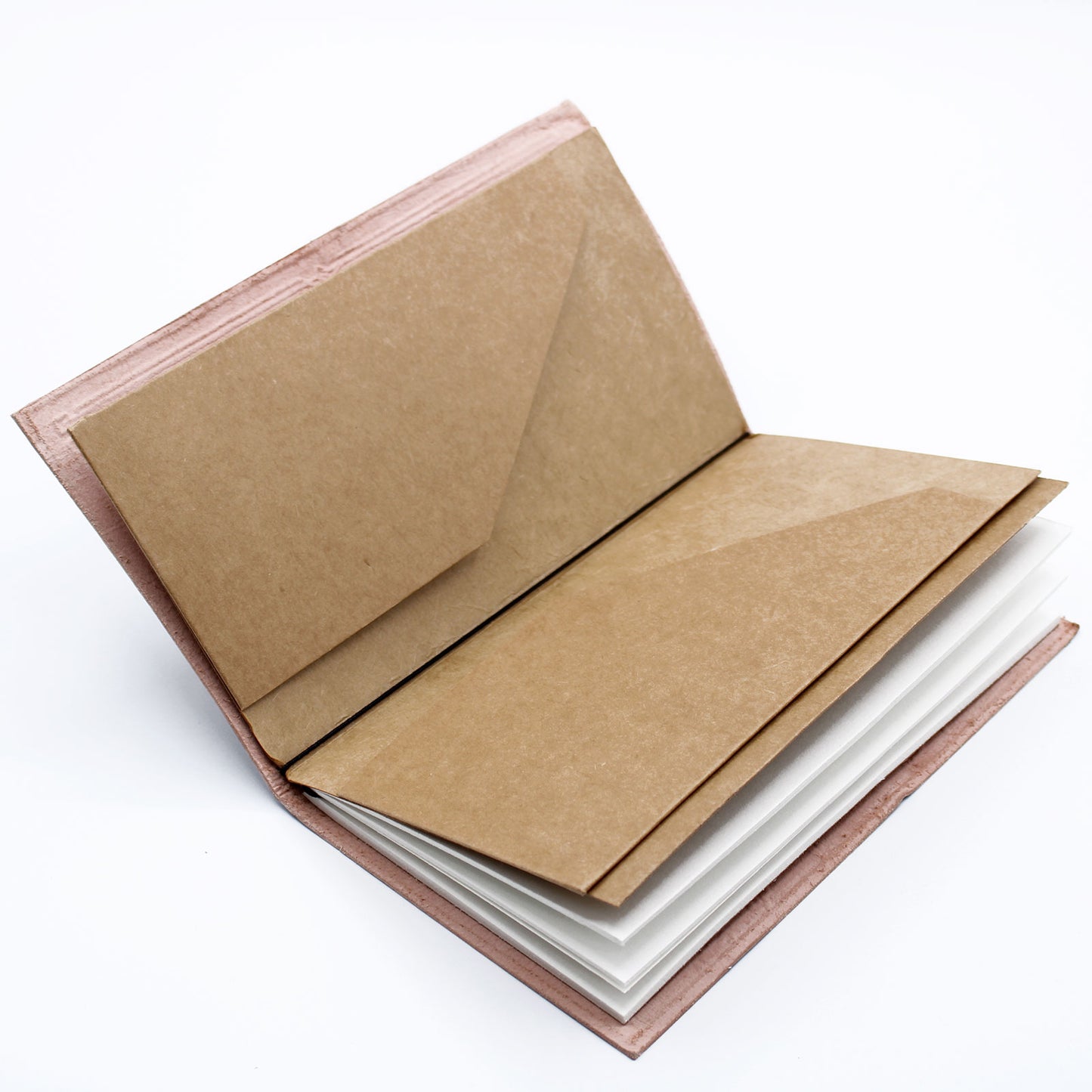 Handmade Leather Journal - Our Family Adventure Book - Brown (80 pages)
