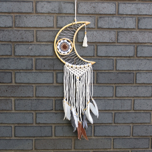 Protection Dream Catcher - Macrame Moon Assorted Colours
