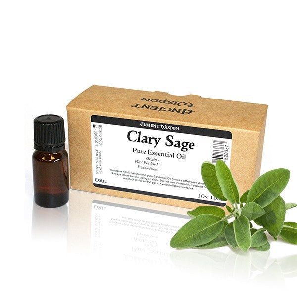 10x 10ml Clary Sage Essential Oil Customisable
