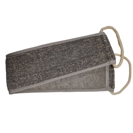 Bamboo & Linen Back Strap  - Charcoal