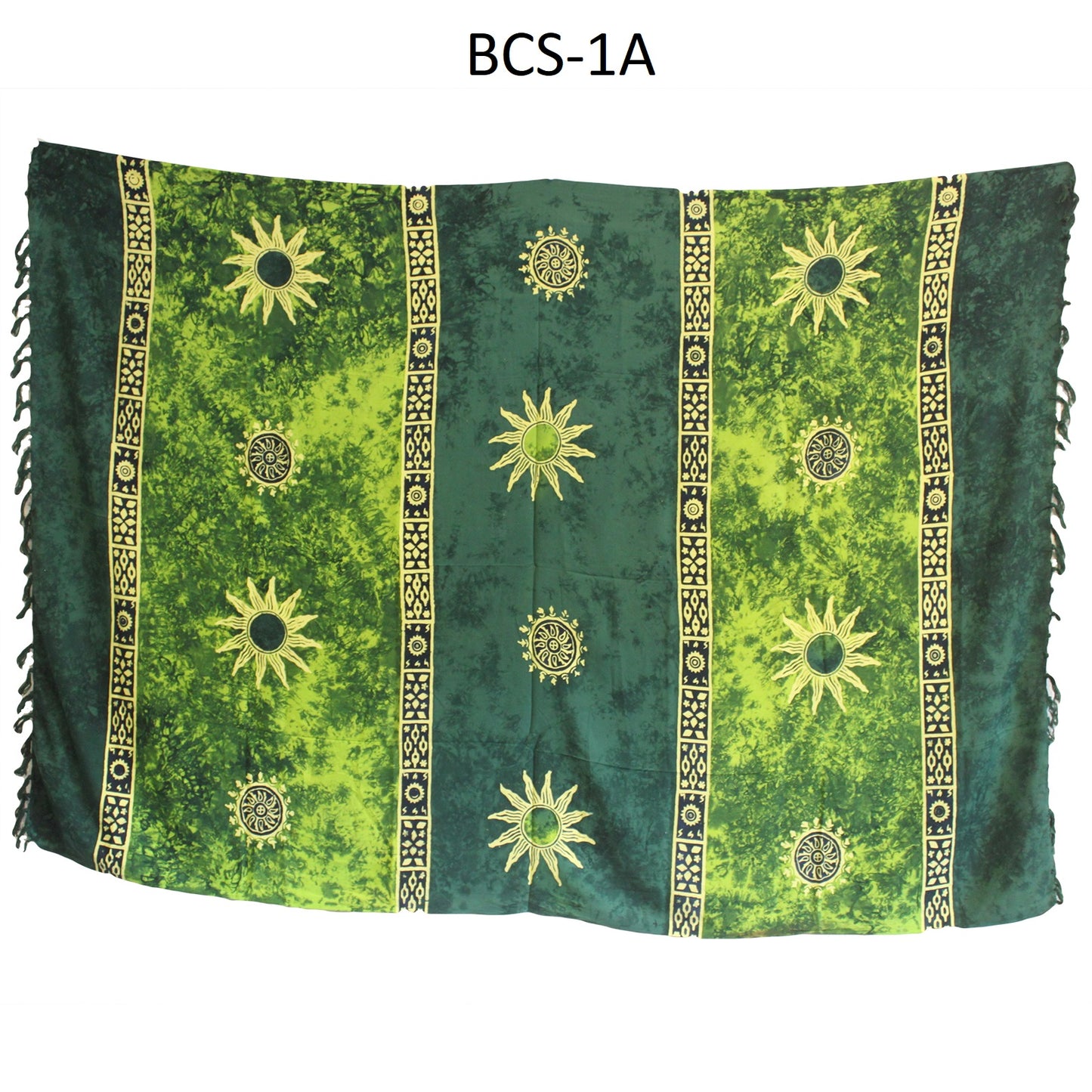 1x Bali Celtic Sarongs - Sun Symbols (4 Assorted Colours)