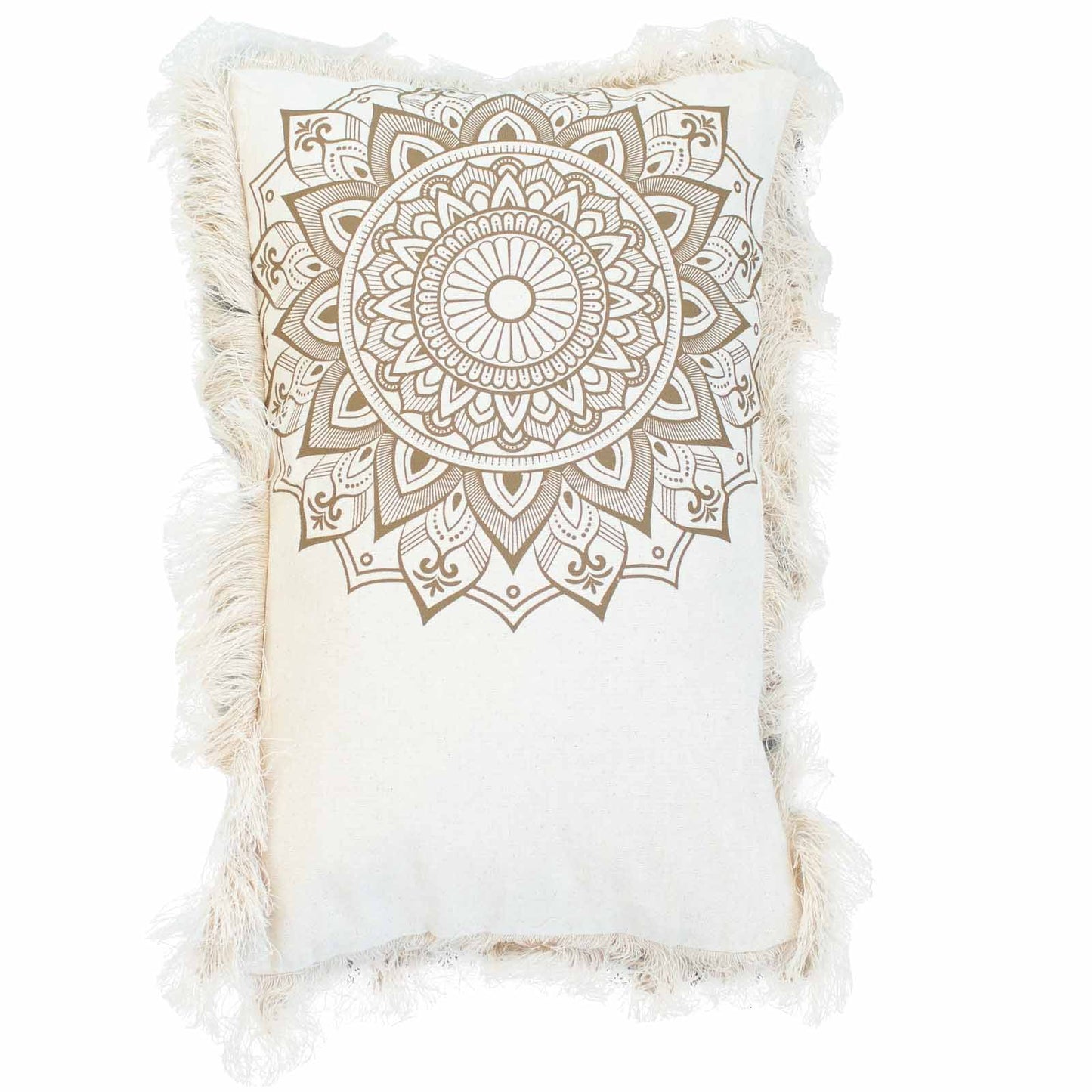Lotus Mandala Cushion Cover - 30x50cm - bronze