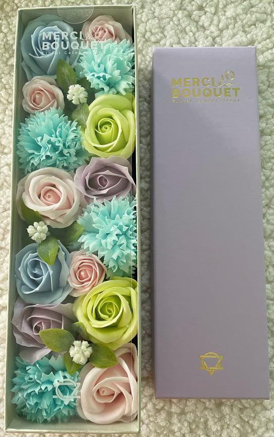 Long Soap Arrangement Box - Baby Blessings - Blues