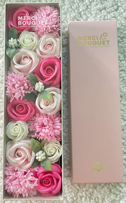 Long Soap Arrangement Box - Baby Blessings - Pinks
