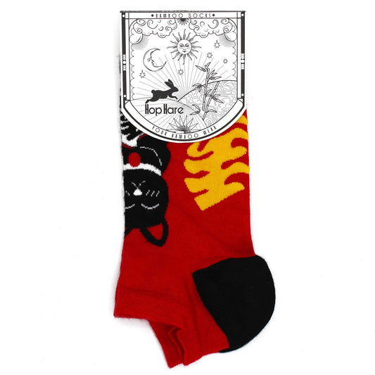 S/M Bamboo Socks Low (36-40) - Lucky Cat