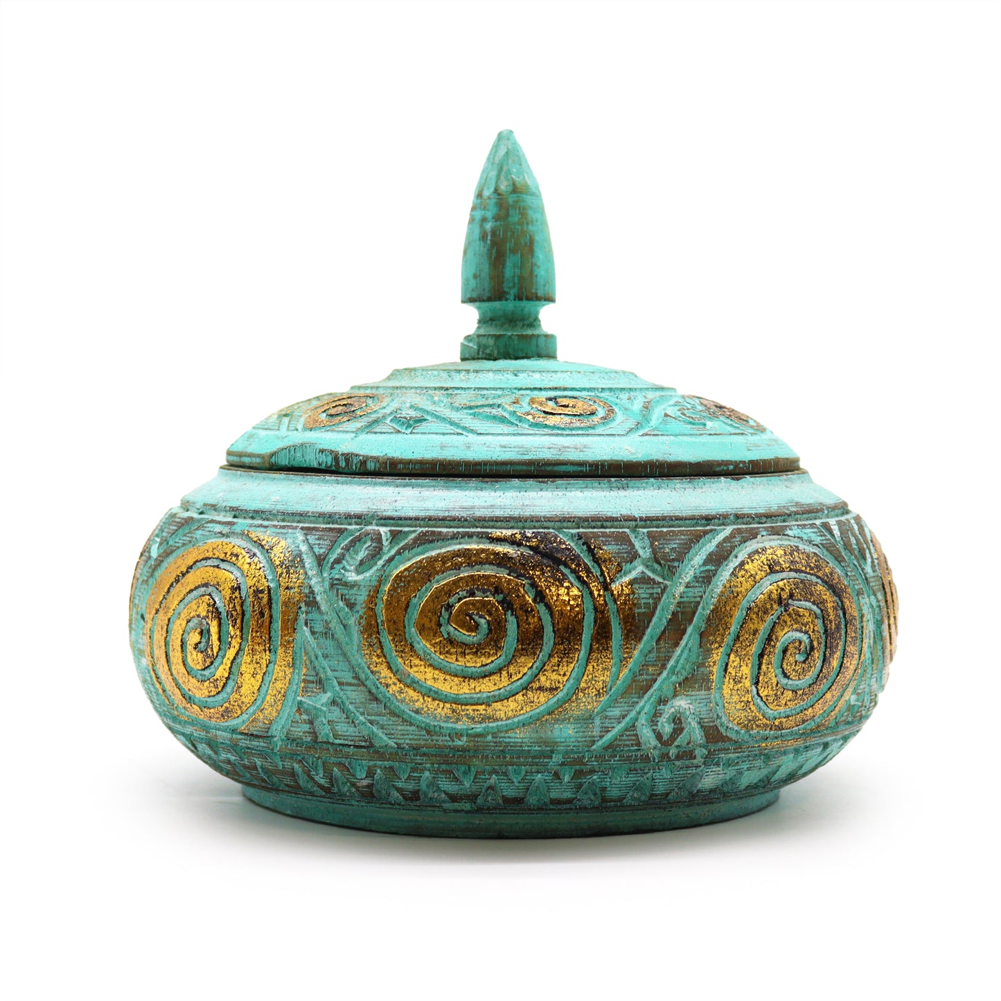 Turquoice Squat Sweet Jar -
