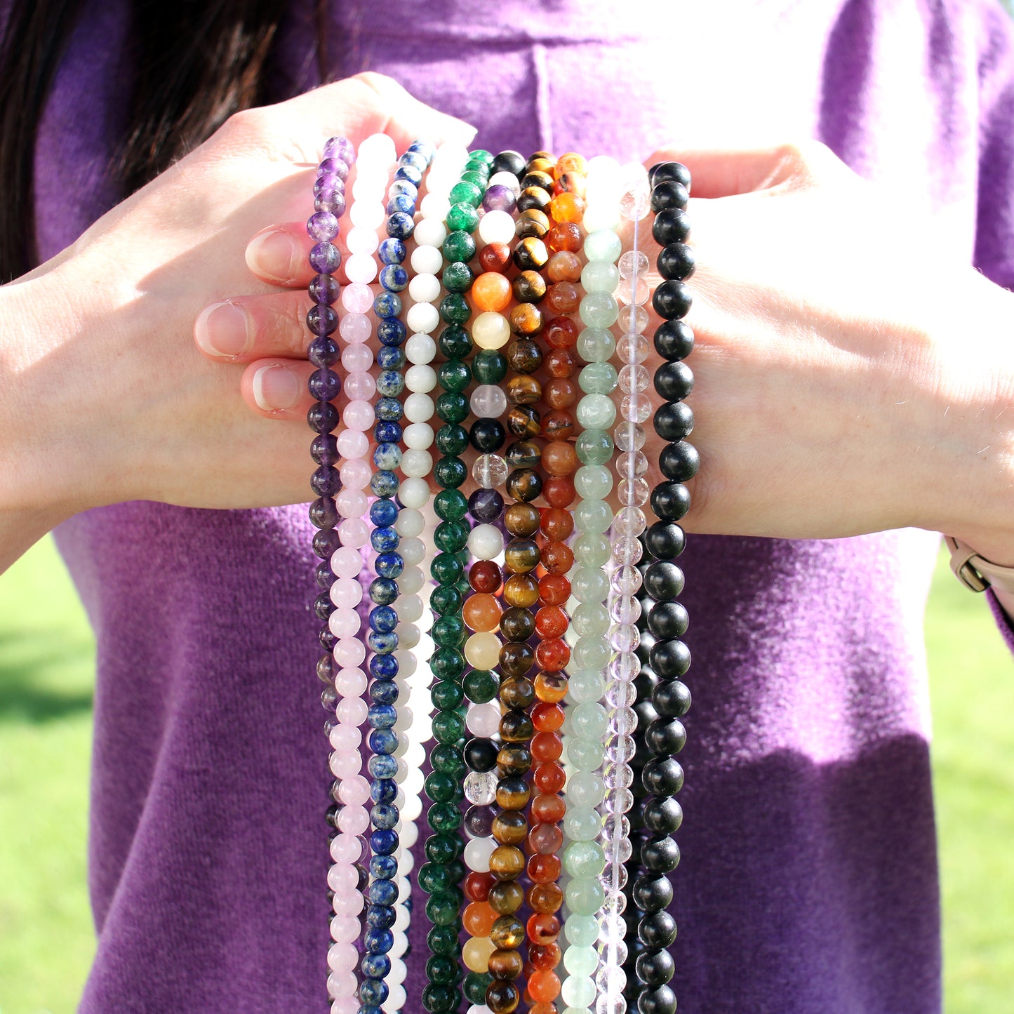 108 Bead Mala - White Quartz