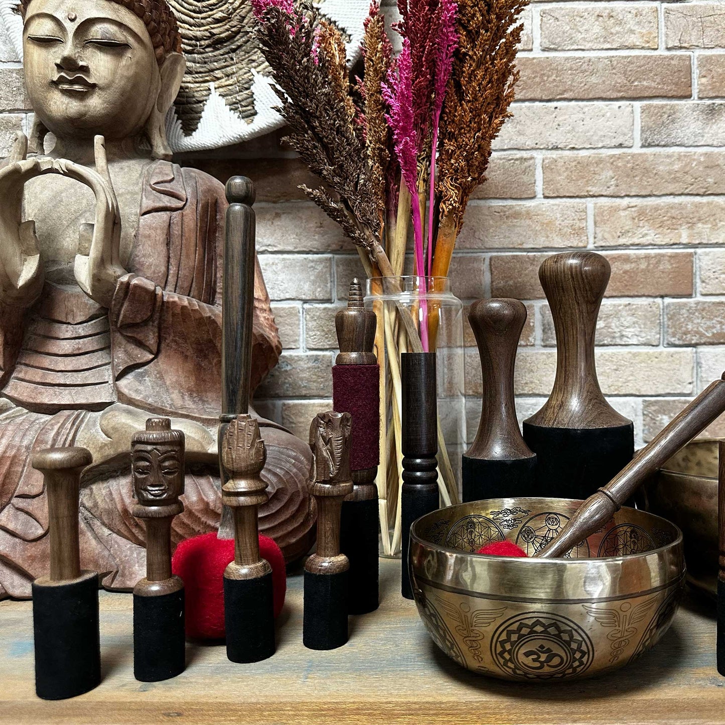 Wooden Stick - 14cm - Namaste Carving