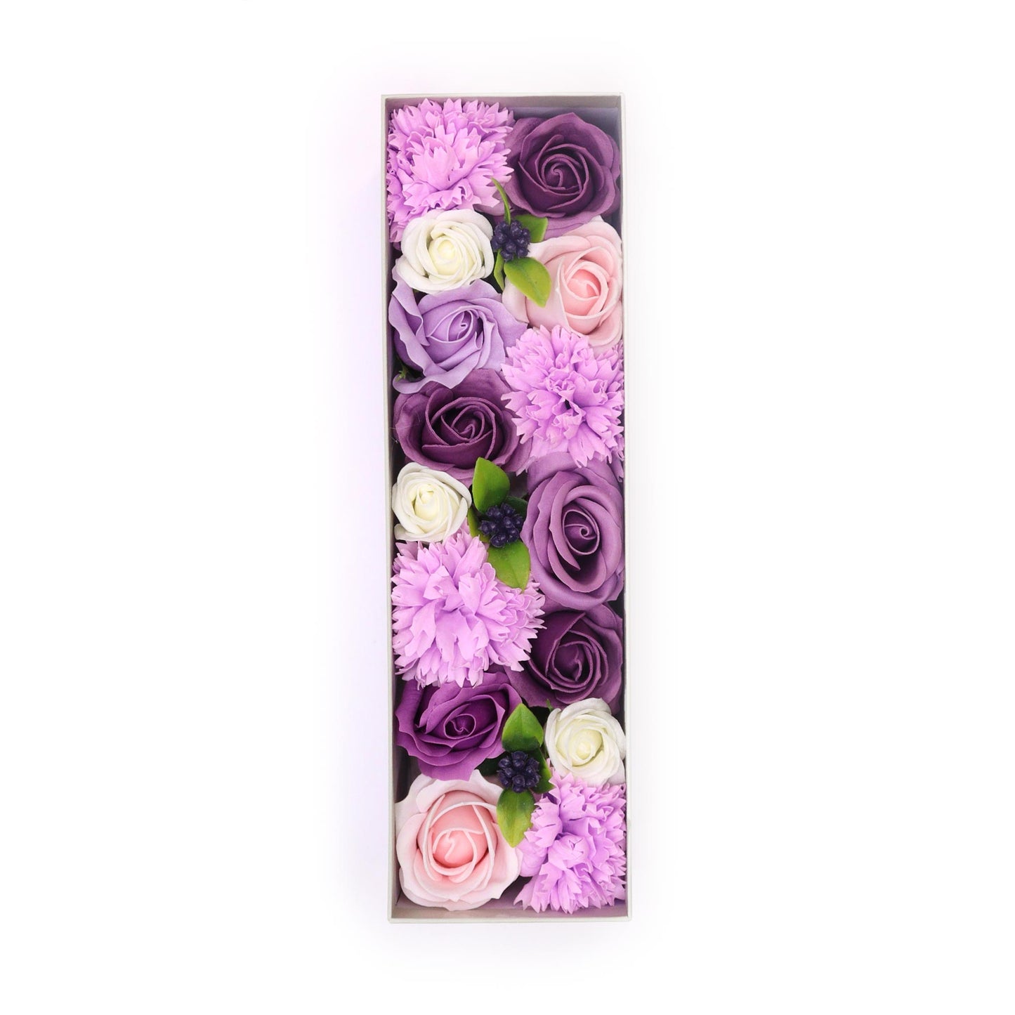 Long Soap Arrangement Box - Lavender Rose & Carnation