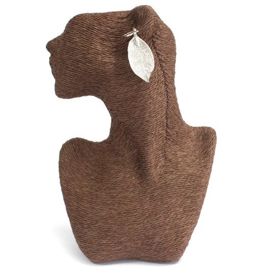 Earrings - Bravery Leaf - Silver