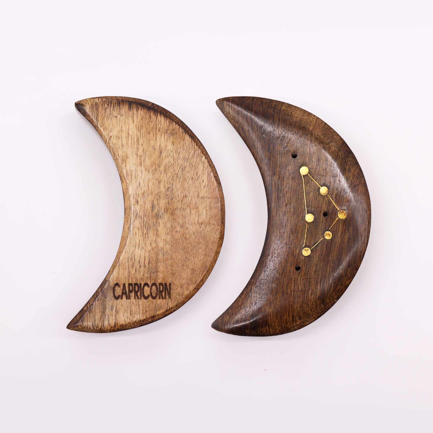 12 Pack Engraved and Brass Zodiac Sign Incense Burners - Moon