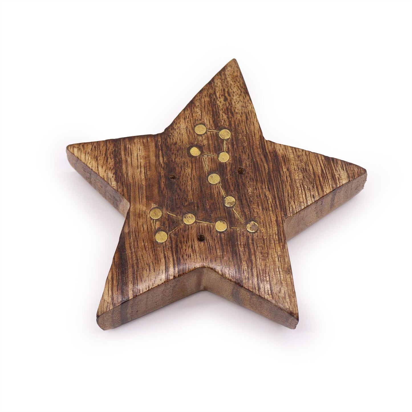 12 Pack Engraved and Brass Zodiac Sign Incense Burners - Star