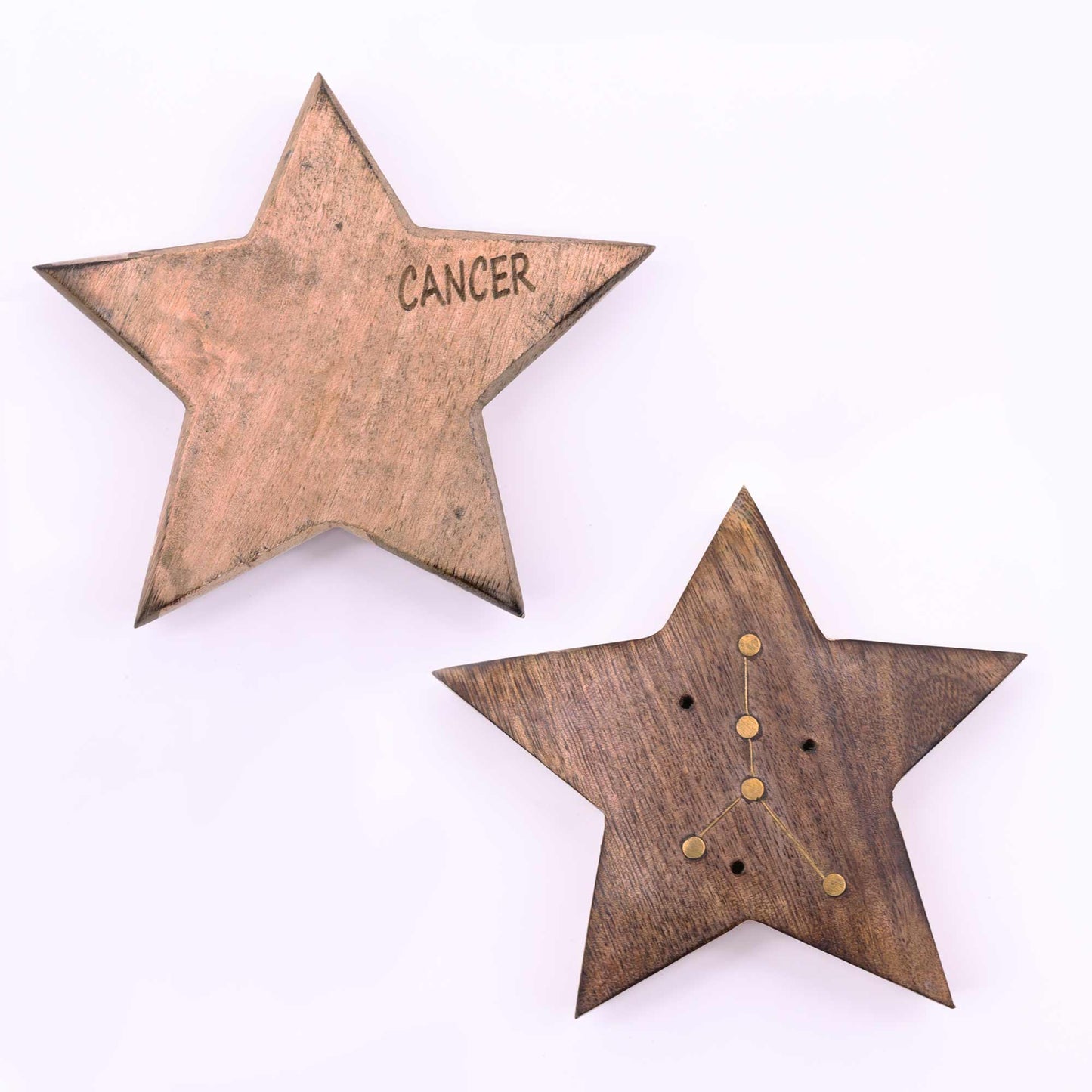 12 Pack Engraved and Brass Zodiac Sign Incense Burners - Star