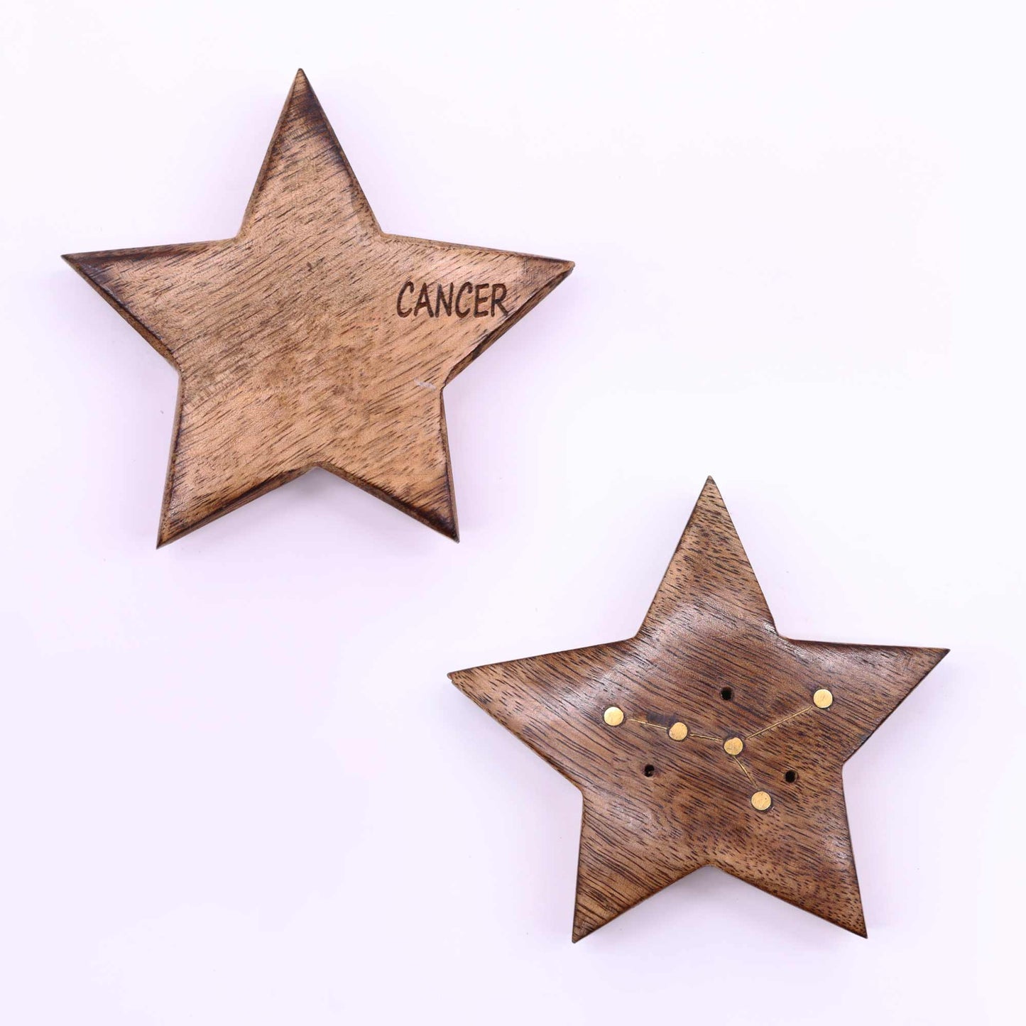 12 Pack Engraved and Brass Zodiac Sign Incense Burners - Star