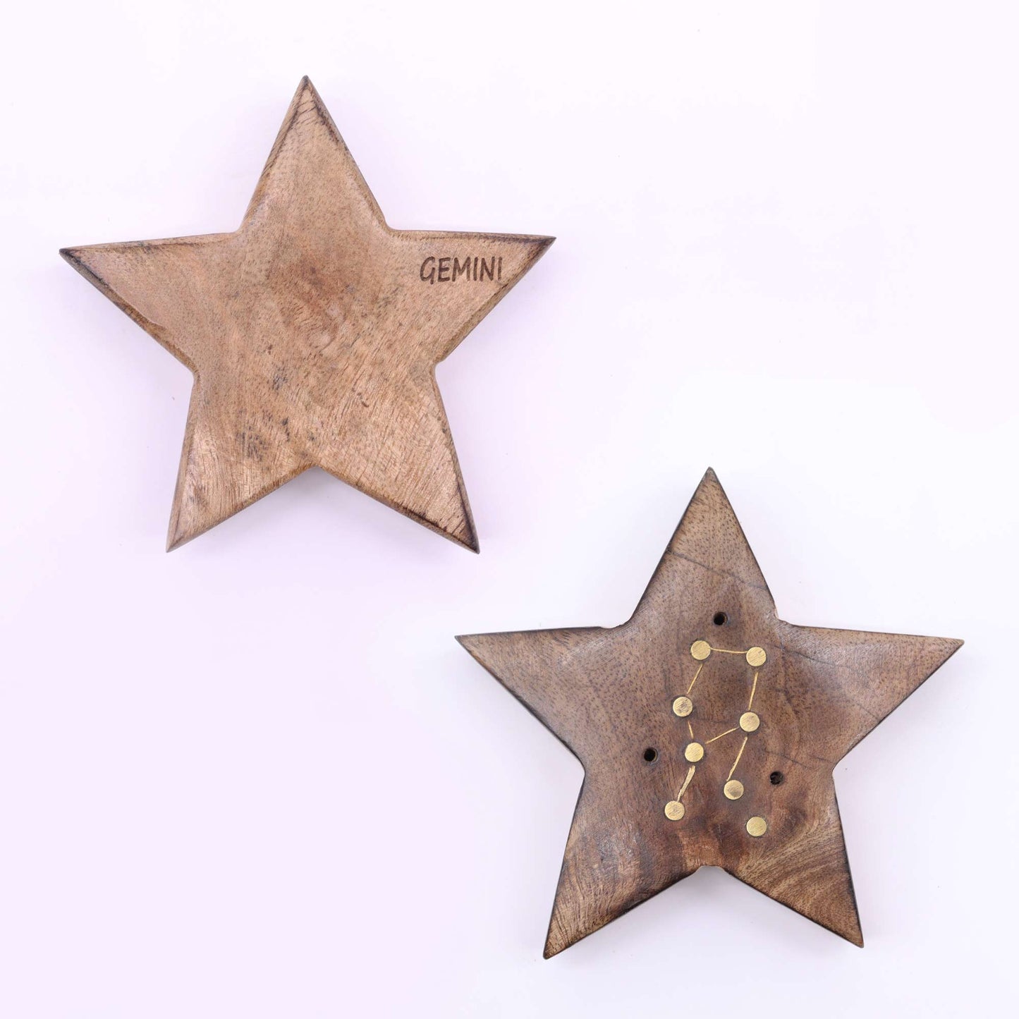 12 Pack Engraved and Brass Zodiac Sign Incense Burners - Star