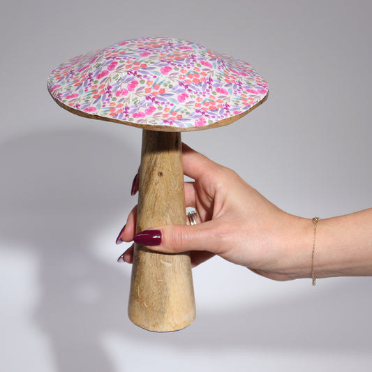 Large Mushroom - 20cm - Pretty Floral