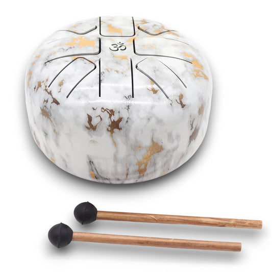 Med Steel Tongue Happy Drums  Marble - 17x13cm