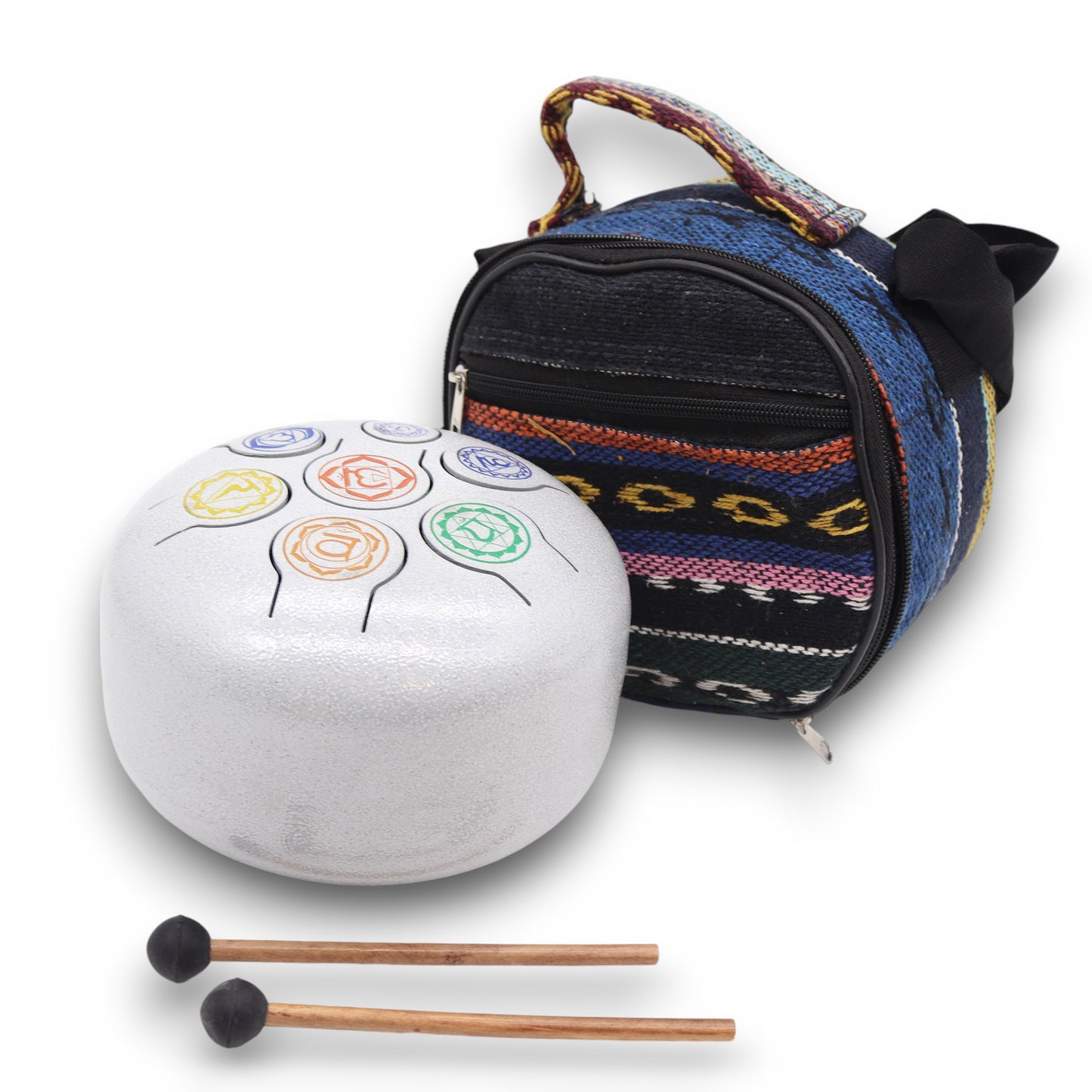 Med Steel Tongue Happy Drums 7 Chakra - 17x13cm
