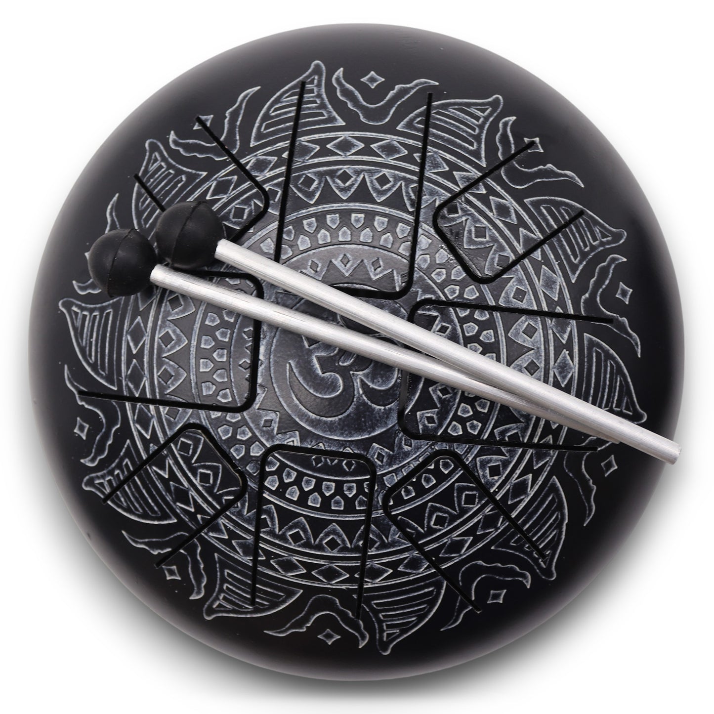 Med Steel Tongue Happy Drums Om Mandala Engraved- 22x15cm