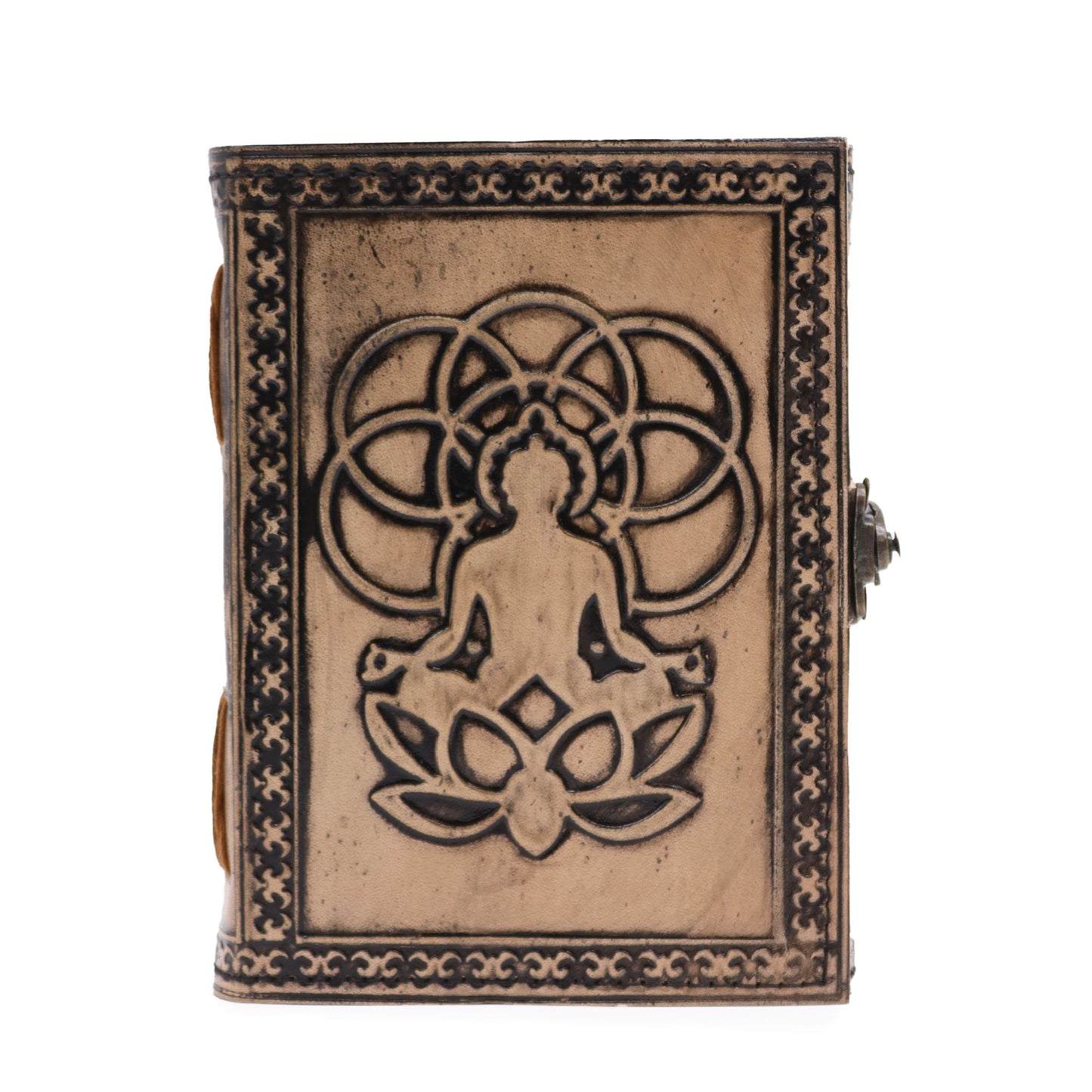 Buddha - Esoteric Notebook - Red Tan - 200 pages Stich Edge