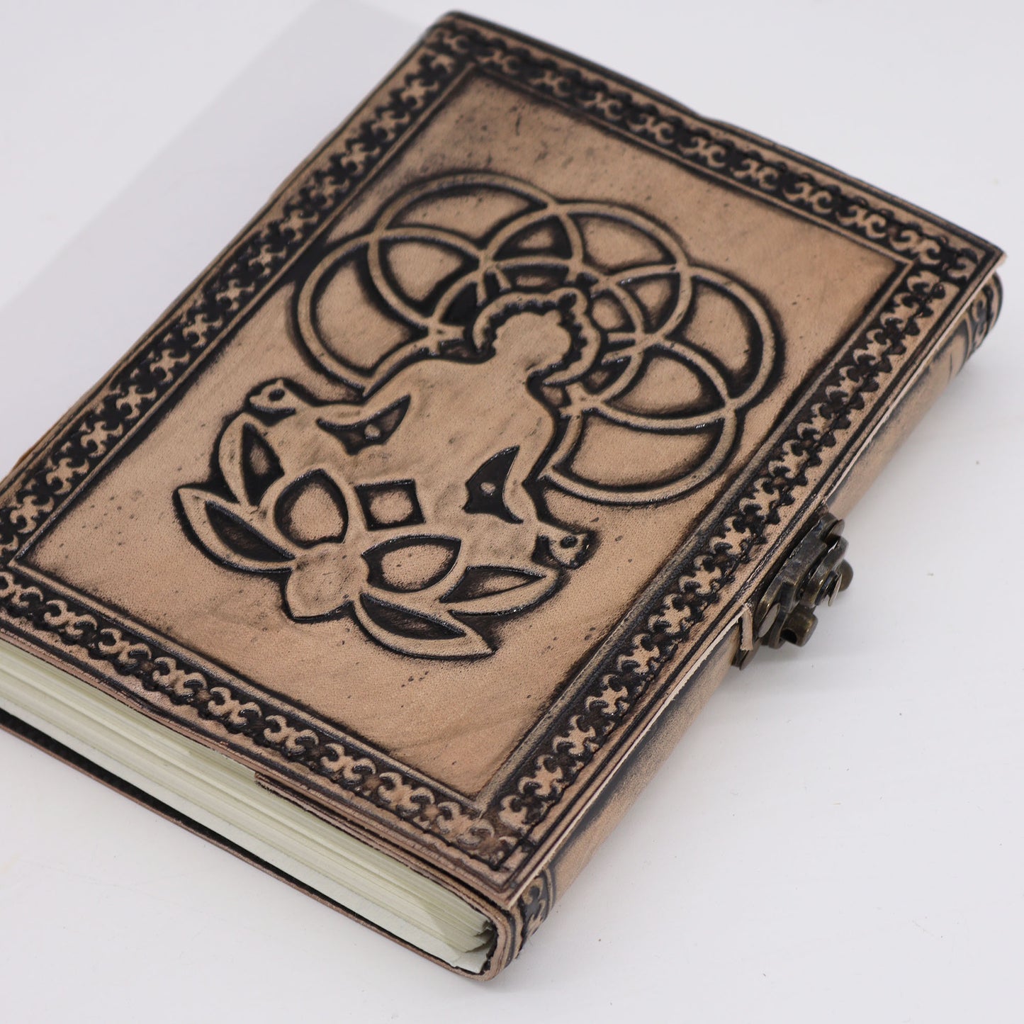 Buddha - Esoteric Notebook - Red Tan - 200 pages Stich Edge