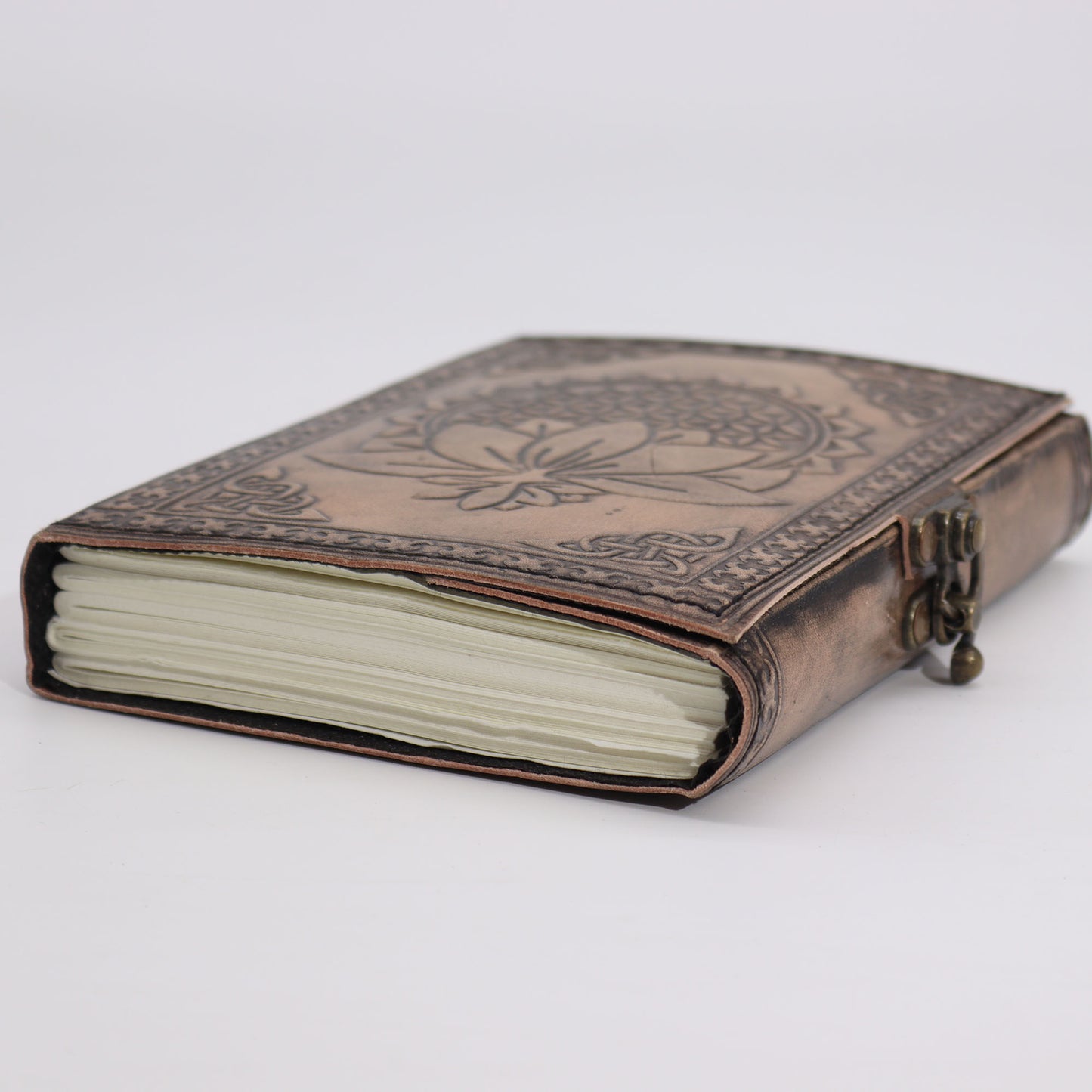 Lotus Mandala - Esoteric Notebook - Antique Grey - 200 pages Stich Edge
