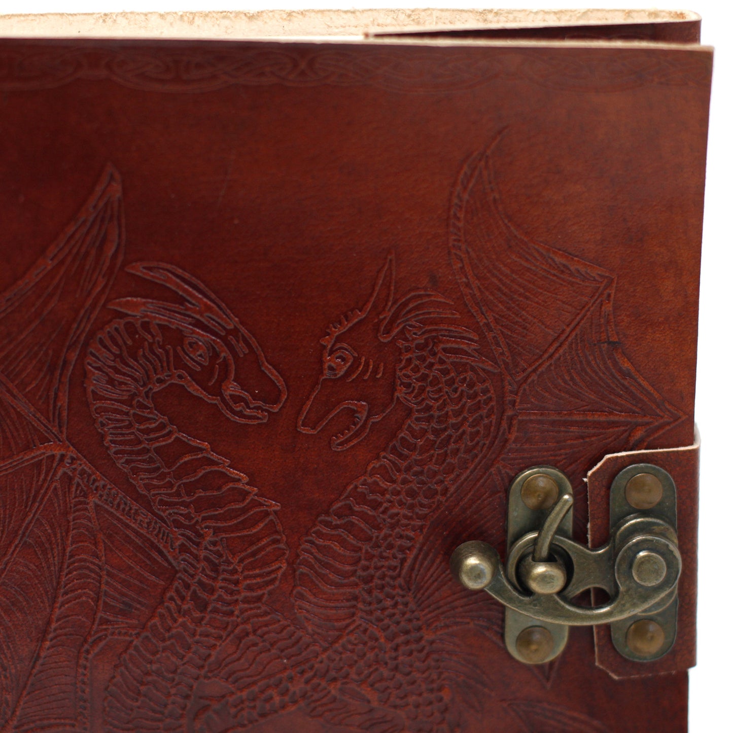 Leather Dragon Notebook (200 Pages)
