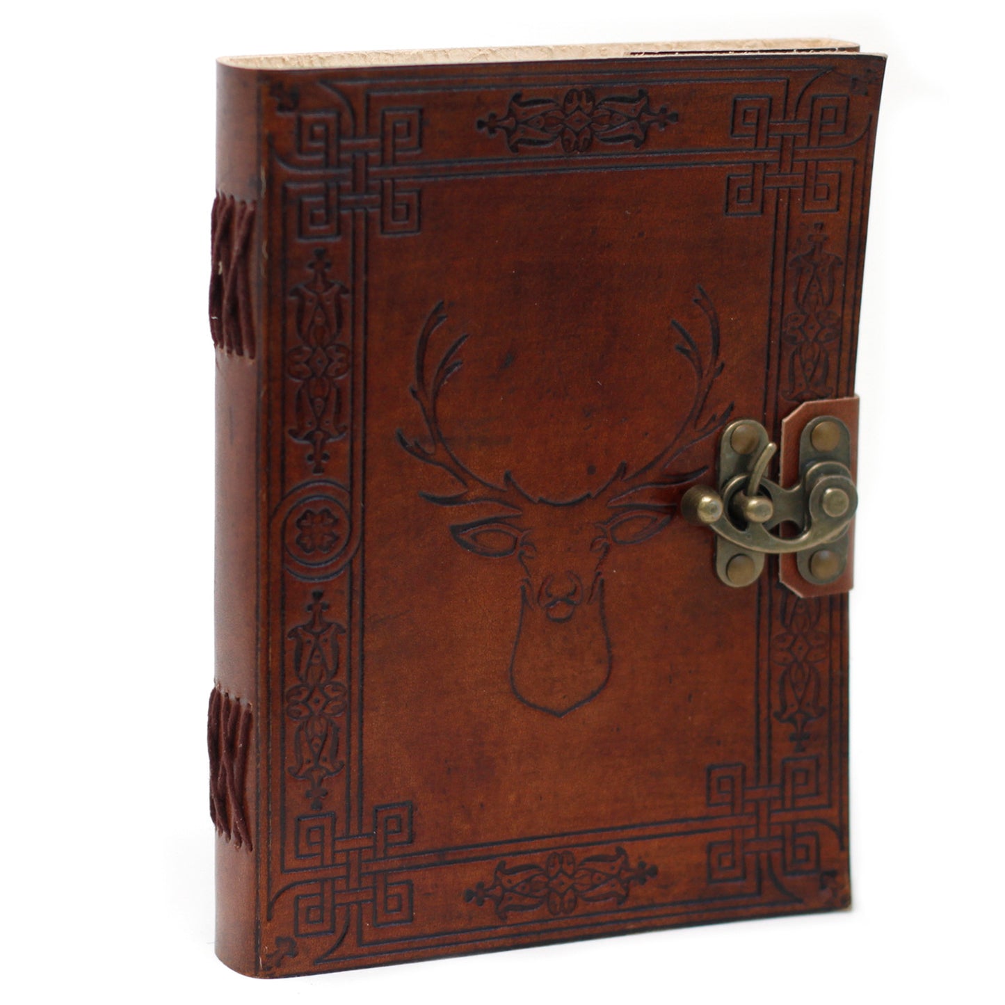 Leather Stag Notebook (200 Pages)