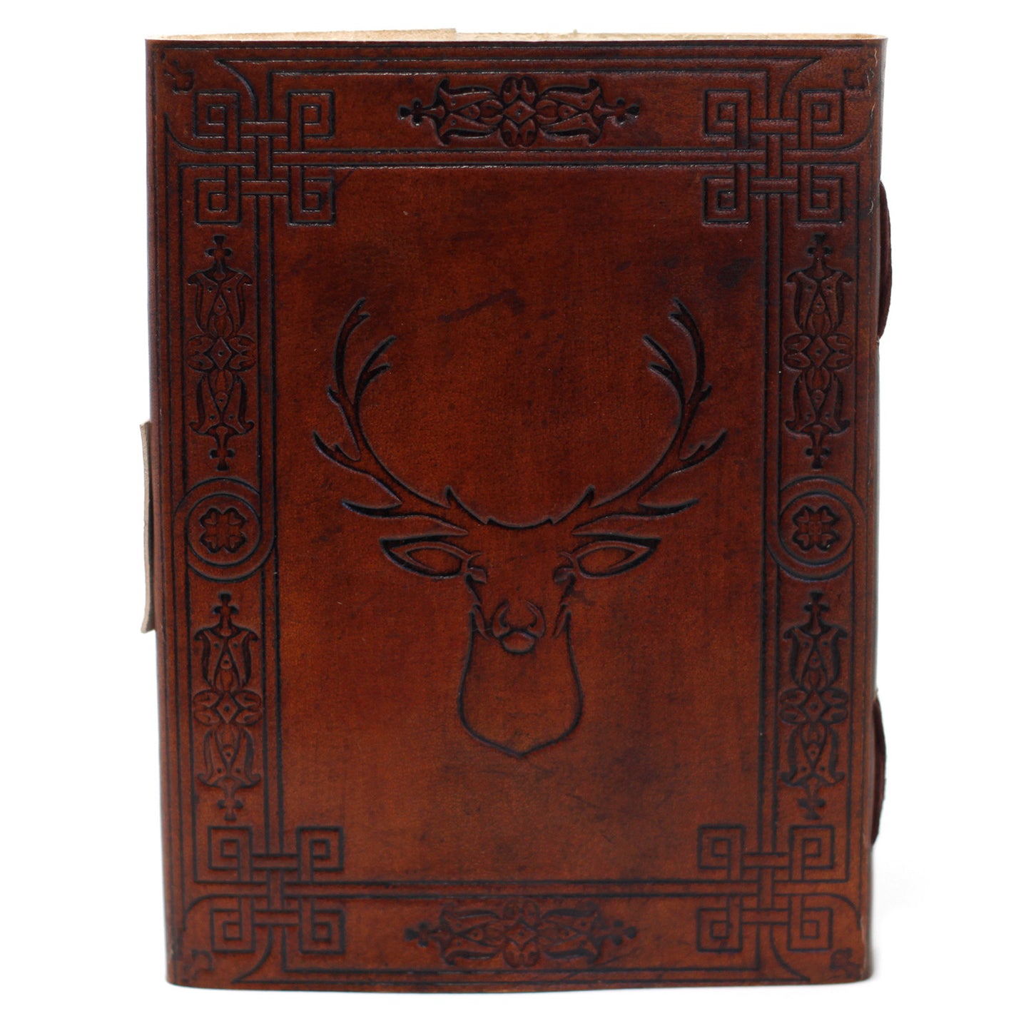 Leather Stag Notebook (200 Pages)