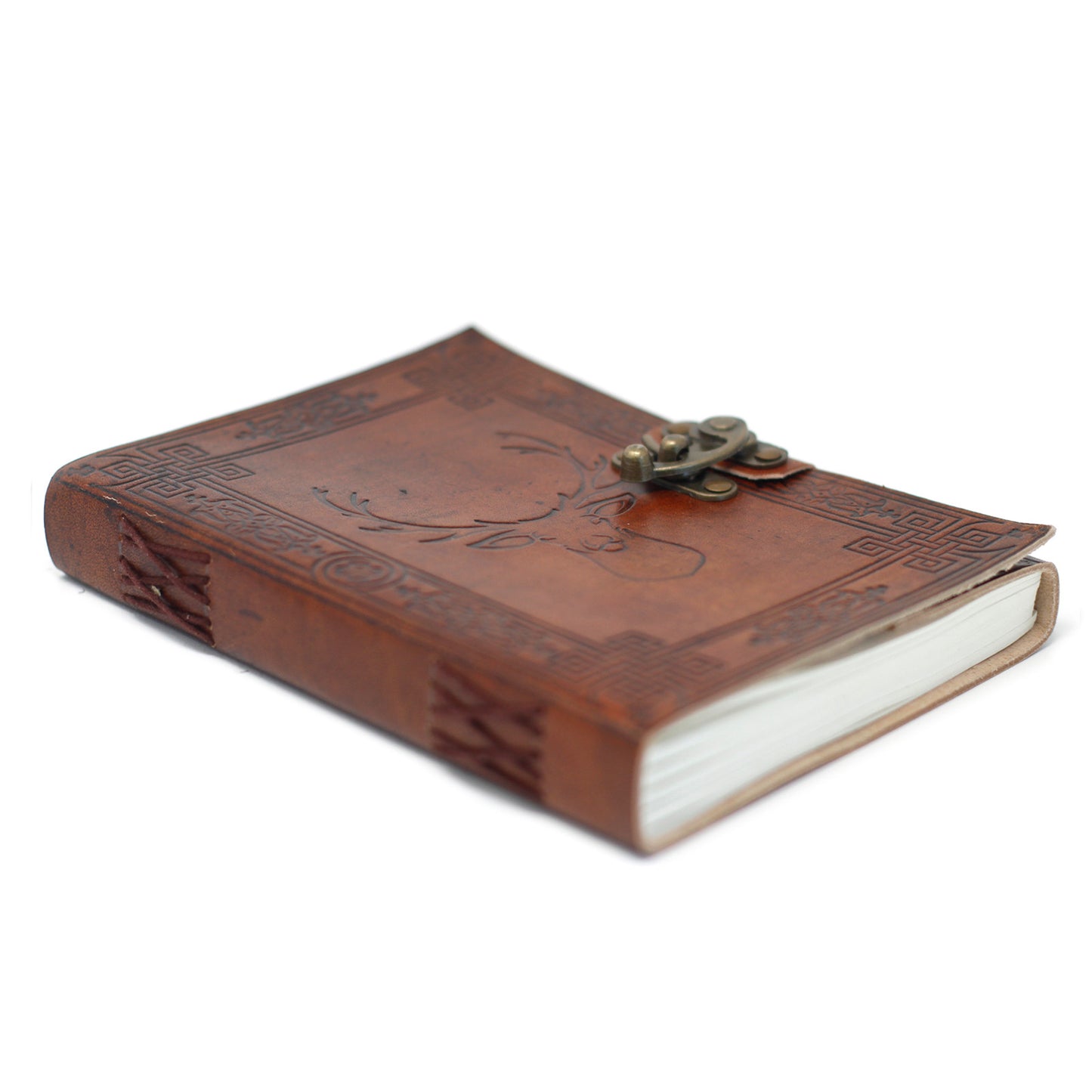 Leather Stag Notebook (200 Pages)