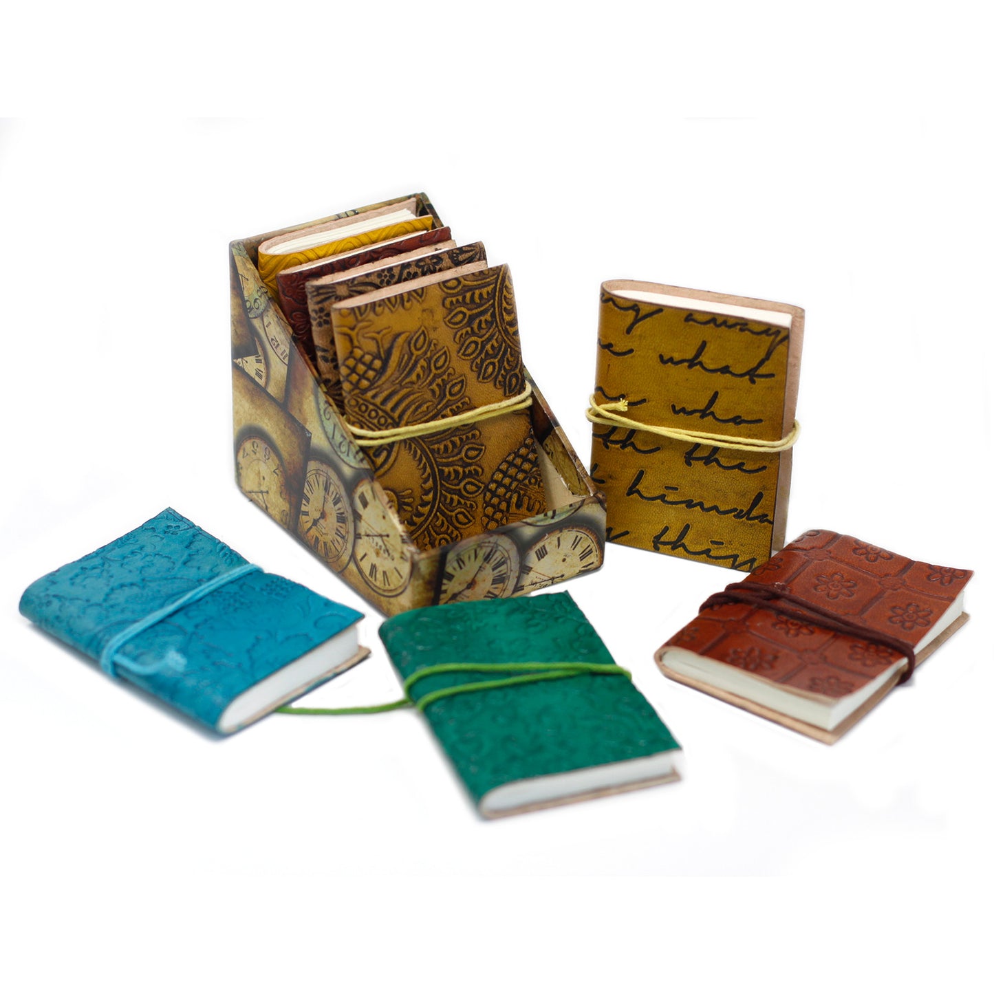 Mini Assorted Leather Notebook (10x7.5 cm) - 1 piece