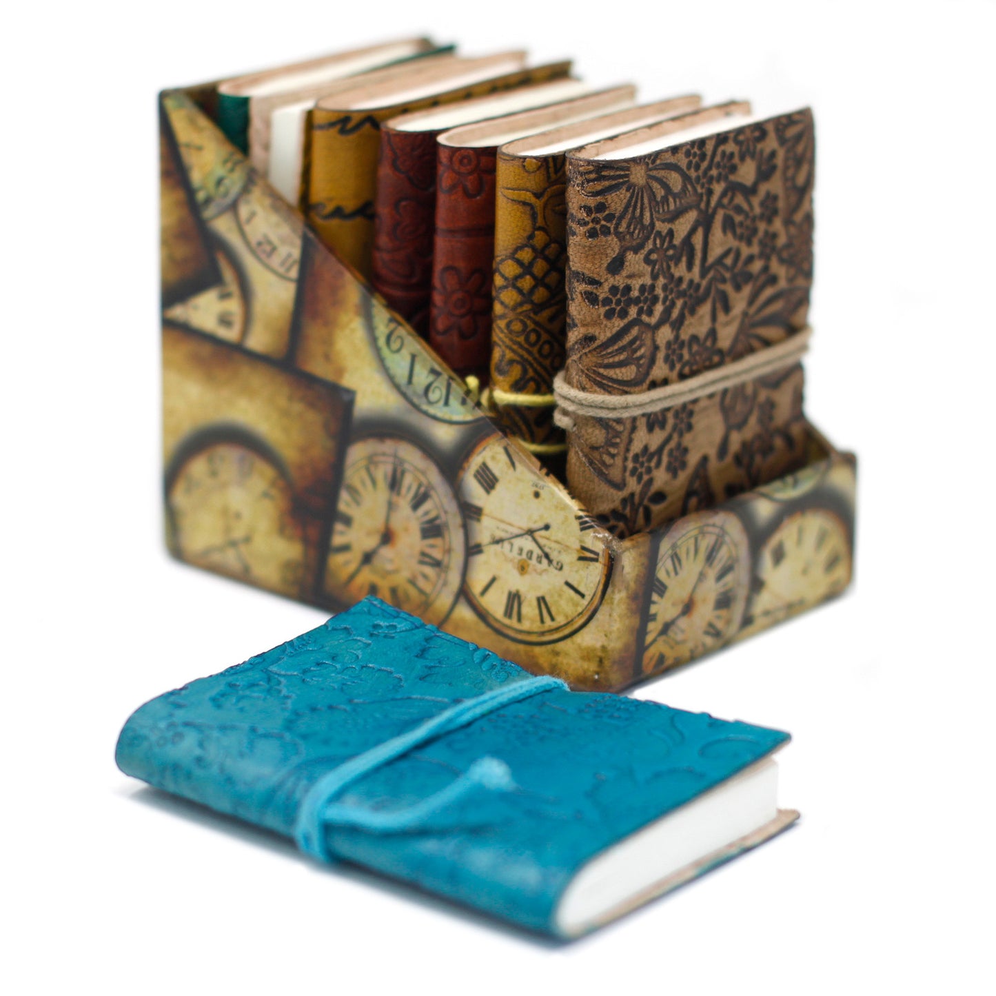 Mini Assorted Leather Notebook (10x7.5 cm) - 1 piece