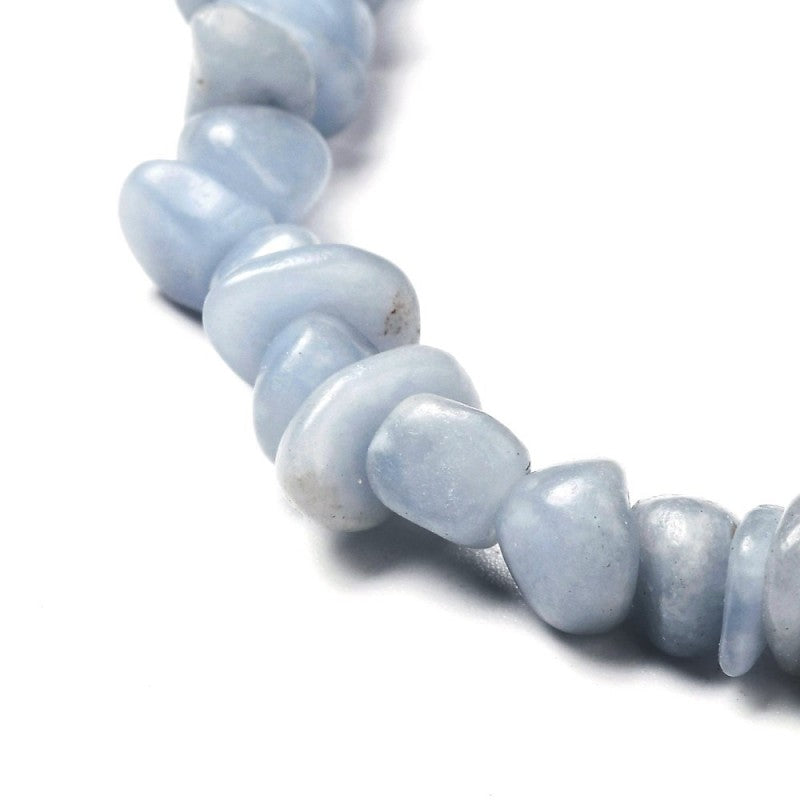 Angelite Crystal Chip Bracelet