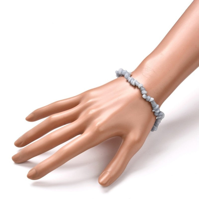 Angelite Crystal Chip Bracelet