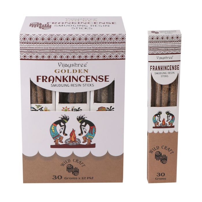 Golden Frankincense Smudging Resin Incense Sticks