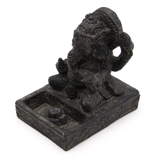Ganesh Fengshui Incense Burner (black antique)