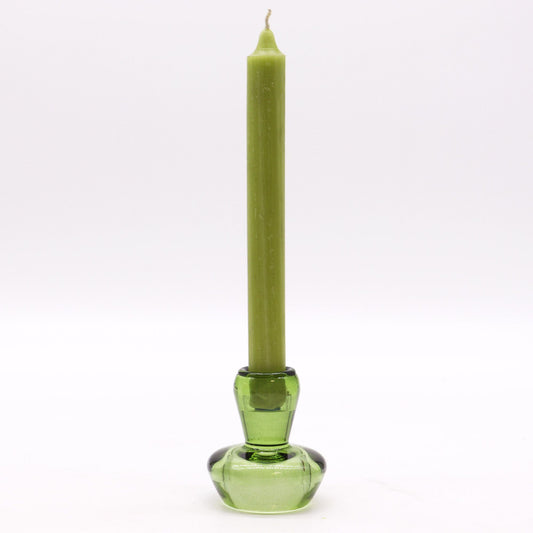 Set of 2 Mushroom Flip Dinner Candle / Tealight Holder - Garden Jade