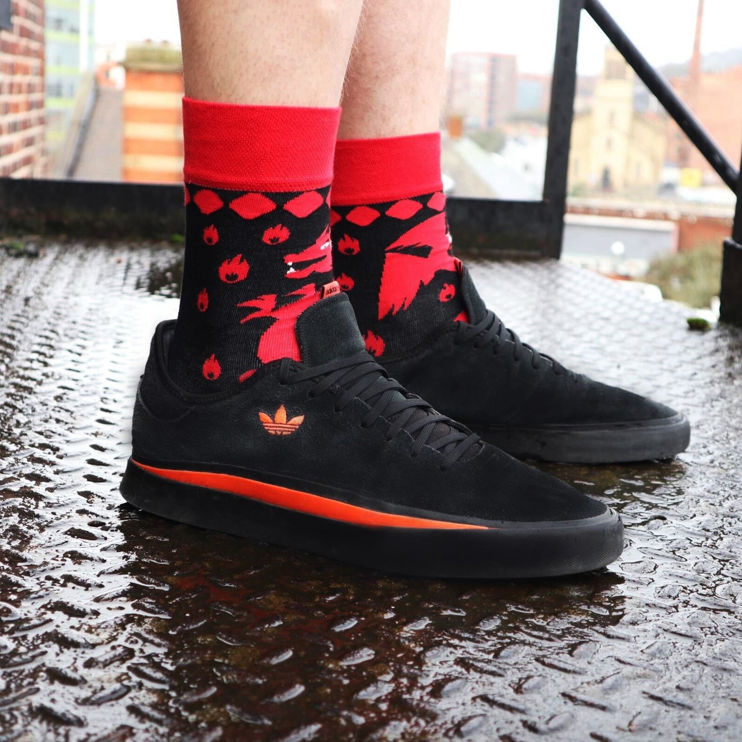 Hop Hare Bamboo Socks (36-40) - Red Dragons