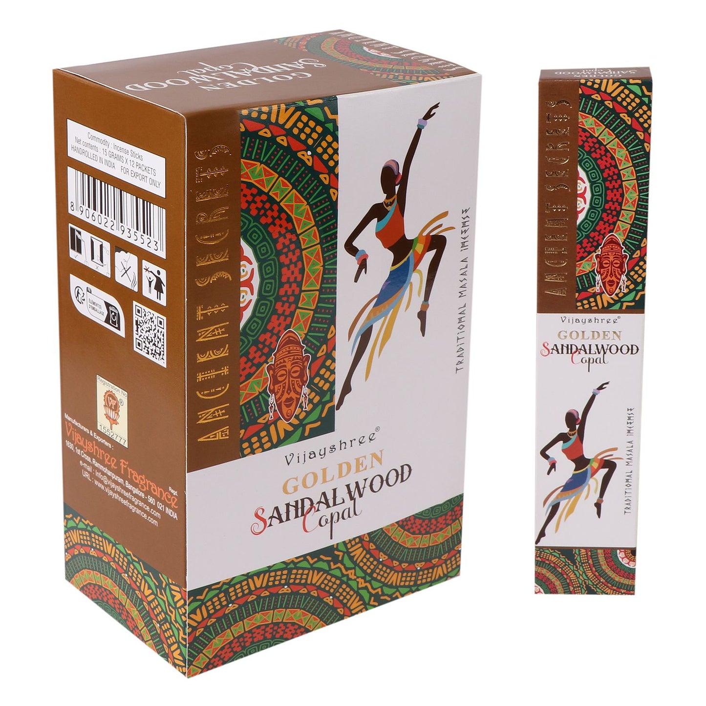 Golden Copal and Sandalwood Incense Sticks