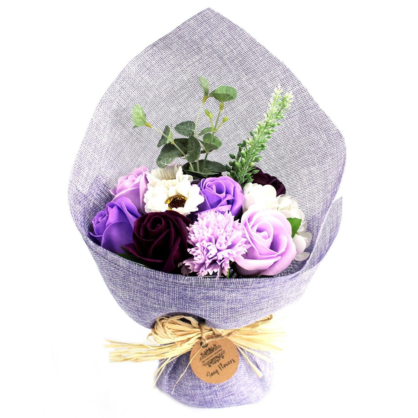 Standing Soap Flower Bouquet - Purple - Special