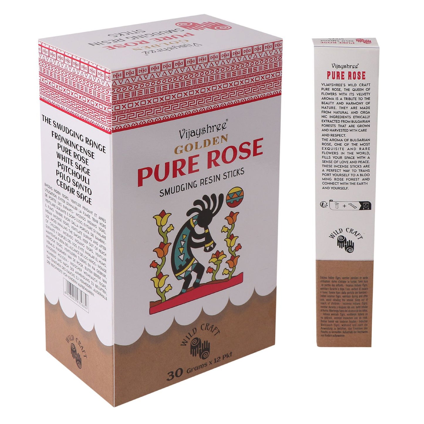Golden Pure Rose Smudging Resin Incense Sticks
