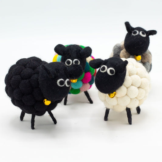 Little Felt Sheep - White