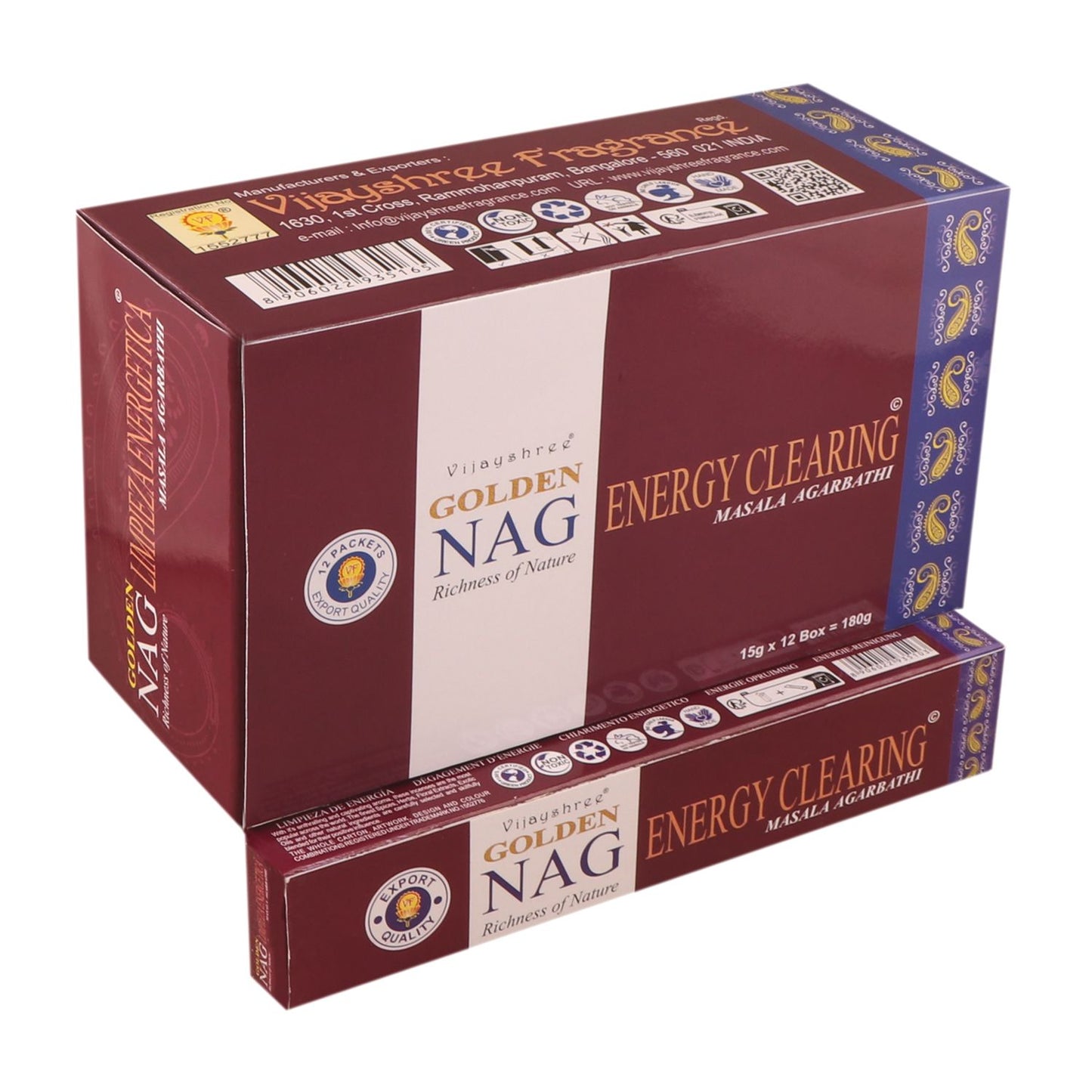 Golden Nag Incense Sticks - Energy Clearing