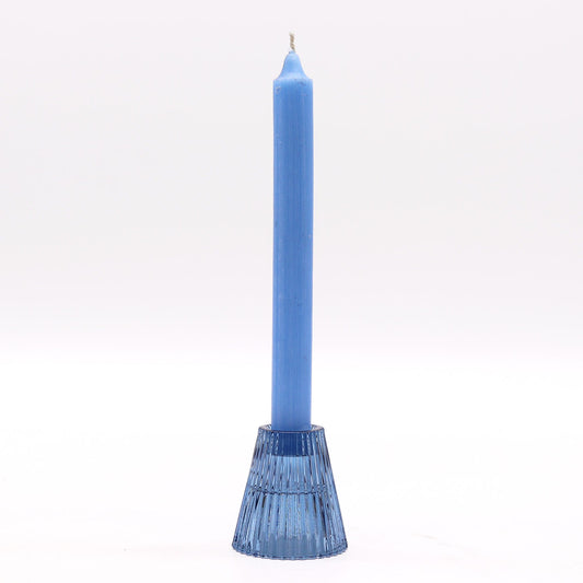 Set of 2  Flip Dinner Candle / Tealight Holder - Royal Blue