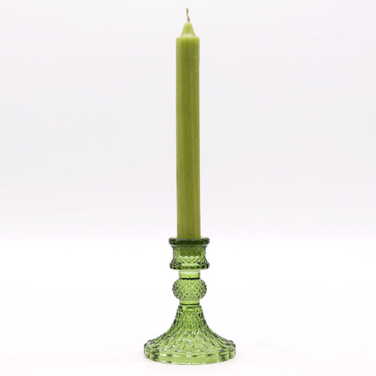 Set of 2 Vintage Dinner Candle Holder - Garden Jade