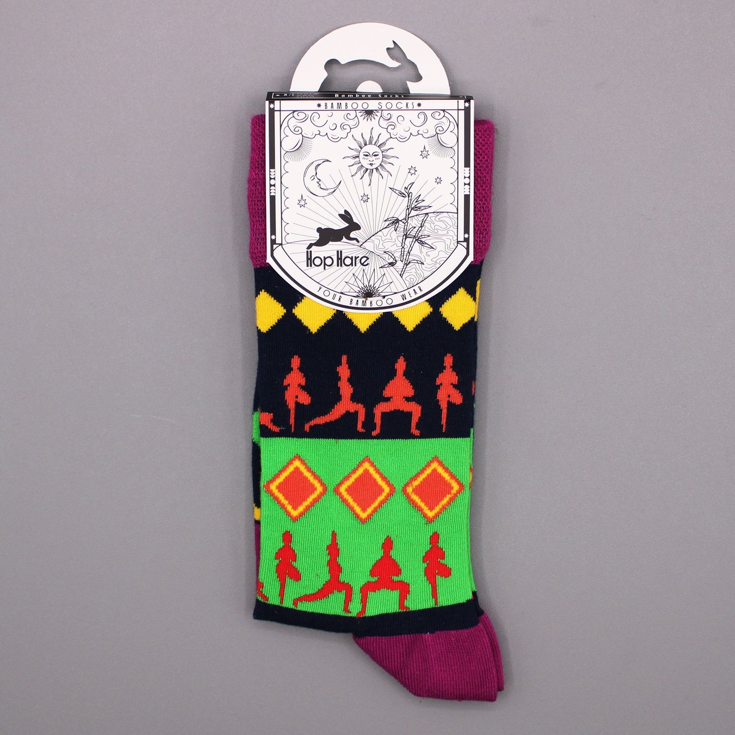 Hop Hare Bamboo Socks (36-40) - Yoga Poses