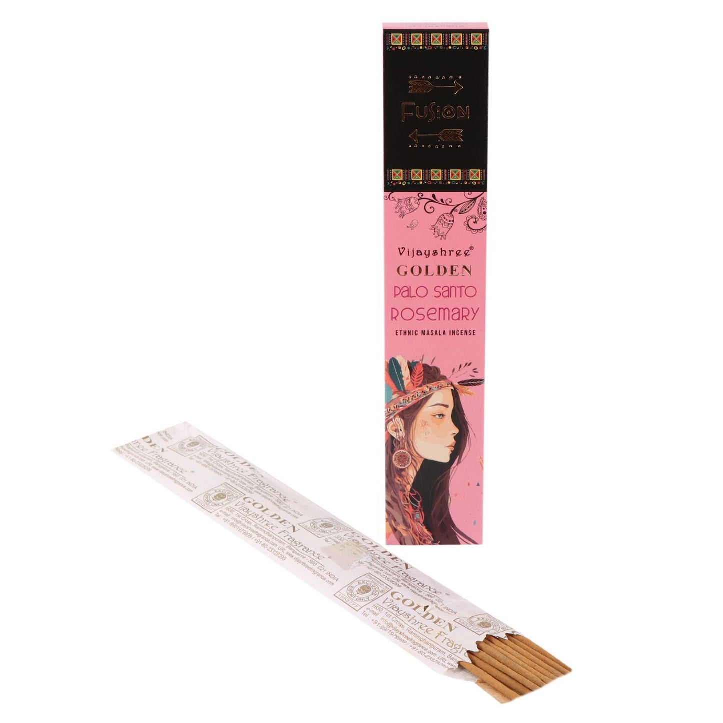 Golden Palo Santo and Rosemary Incense Sticks