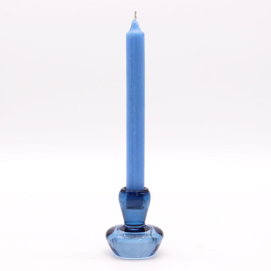 Set of 2 Mushroom Flip Dinner Candle / Tealight Holder - Royal Blue