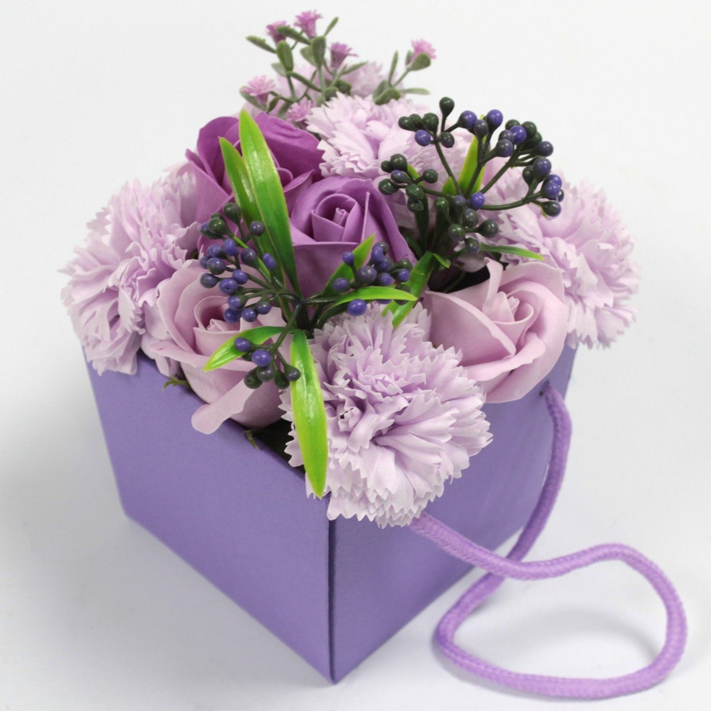 Soap Flower Bouqet - Lavender Rose & Carnation - SPECIAL